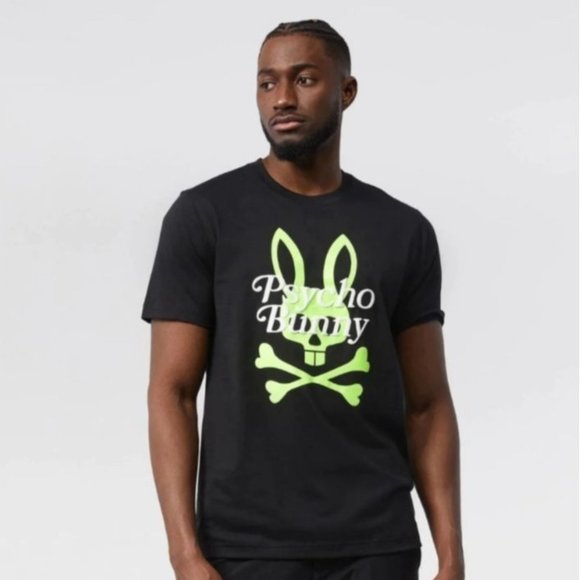 Psycho Bunny Other - PSYCHO BUNNY Tee Logo Black CORTLANDT GRAPHIC TEE  XXL NWOT